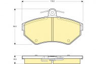 Комплект тормозных колодок GIRLING 6114371