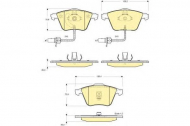 Комплект тормозных колодок GIRLING 6115282