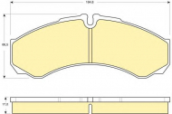 Комплект тормозных колодок GIRLING 6115349