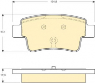 Комплект тормозных колодок GIRLING 6116564