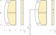 Комплект тормозных колодок GIRLING 6116792