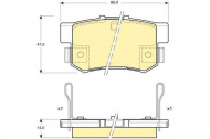 Комплект тормозных колодок GIRLING 6131759