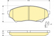 Комплект тормозных колодок GIRLING 6132709