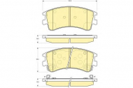 Комплект тормозных колодок GIRLING 6133109