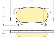 Комплект тормозных колодок GIRLING 6133399