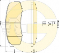 Комплект тормозных колодок GIRLING 6134649