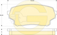 Комплект тормозных колодок GIRLING 6134909