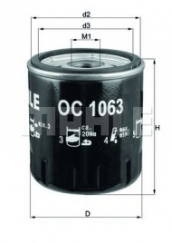 Фильтр MAHLE ORIGINAL OC 1063