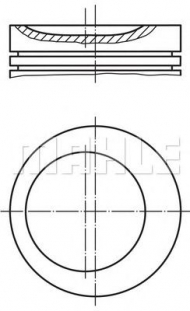 Поршень MAHLE ORIGINAL 030 52 00