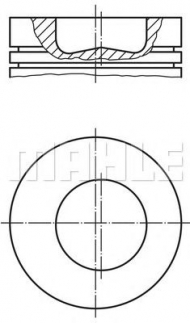 Поршень MAHLE ORIGINAL 228 91 00