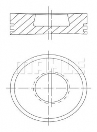 Поршень MAHLE ORIGINAL 003 72 00