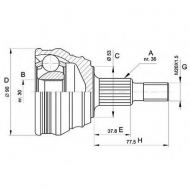 Шарнирный комплект MASTER-SPORT 302963-SET-MS