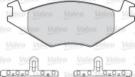 Комплект тормозных колодок VALEO 551024