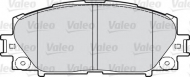 Комплект тормозных колодок VALEO 598896