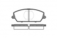Комплект тормозных колодок WOKING P2873.00