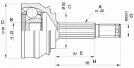 Шарнирный комплект OPEN PARTS CVJ5006.10
