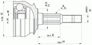 Шарнирный комплект OPEN PARTS CVJ5007.10