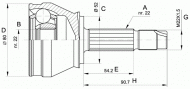 Шарнирный комплект OPEN PARTS CVJ5229.10