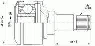 Шарнирный комплект OPEN PARTS CVJ5406.20