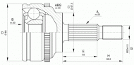 Шарнирный комплект OPEN PARTS CVJ5619.10