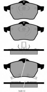 Комплект тормозных колодок Brake ENGINEERING PA1848