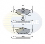 Комплект тормозных колодок COMLINE CBP0453
