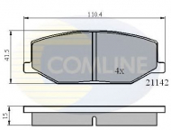 Комплект тормозных колодок COMLINE CBP0195