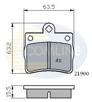 Комплект тормозных колодок COMLINE CBP0220