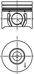 Поршень KOLBENSCHMIDT 40173600