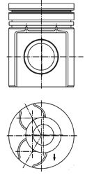 Поршень KOLBENSCHMIDT 40255600