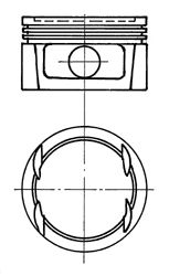 Поршень KOLBENSCHMIDT 91023700