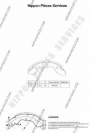 Тормозные колодки NPS H350A19