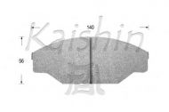 Комплект тормозных колодок KAISHIN D2069