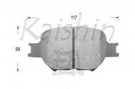 Комплект тормозных колодок KAISHIN D2180