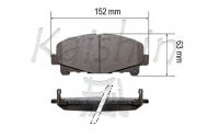 Комплект тормозных колодок KAISHIN D5171