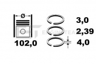Комплект колец ET ENGINETEAM R1001500