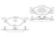 Комплект тормозных колодок KOSHIMO 1850.0058172
