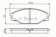 Комплект тормозных колодок BOSCH 0 986 424 225