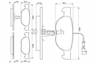 Комплект тормозных колодок BOSCH 0 986 424 362
