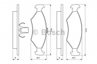 Комплект тормозных колодок BOSCH 0 986 424 462