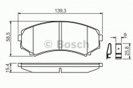 Комплект тормозных колодок BOSCH 0 986 424 709