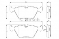 Комплект тормозных колодок BOSCH 0 986 424 828