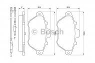 Комплект тормозных колодок BOSCH 0 986 460 956