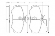 Комплект тормозных колодок BOSCH 0 986 460 998