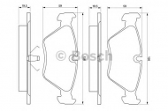Комплект тормозных колодок BOSCH 0 986 461 752