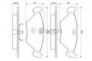 Комплект тормозных колодок BOSCH 0 986 461 766