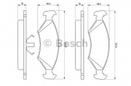 Комплект тормозных колодок BOSCH 0 986 466 402