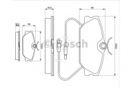 Комплект тормозных колодок BOSCH 0 986 469 191