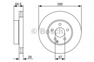 Тормозной диск BOSCH 0 986 479 407