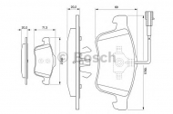 Комплект тормозных колодок BOSCH 0 986 494 071
